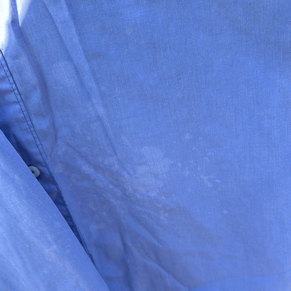 Vasanti Blue Button-Up Dress Shirt 16.5 Neck well-loved condition - Picture 6 of 7